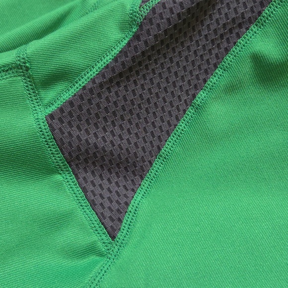 MEN'S SUGOI LONG SLEEVE SHIRT GREEN GRAY MESH CYCLING RUNNING SPORTS SWIMMING - Picture 4 of 7